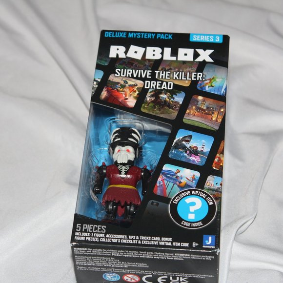 Roblox Deluxe Mystery Pack 6pcs- Series 3 Survive The Killer Dread 3" w/Code - Picture 1 of 3